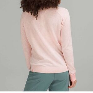 Lululemon silk blend crewneck sweater pink 12